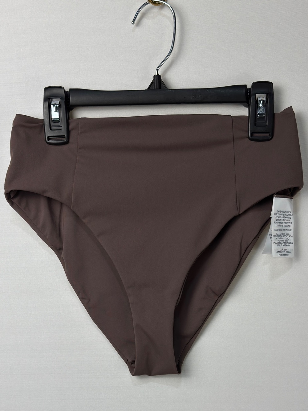 Vuori High-Waist Swim Bottoms - Chocolate Brown